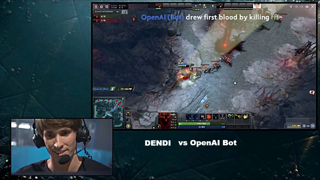 DOTA2 during gameplay